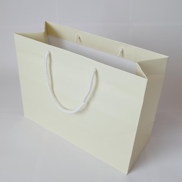 引き出物袋 【STP】 オフホワイト 大・小 ２サイズあり / 紙袋 手提げ 無地 ペーパーバッグ ...