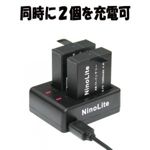 AB11_g アクションカメラ バッテリー 2...の詳細画像1