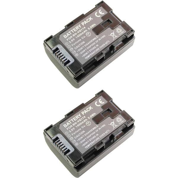 2個セット JVC BN-VG109 BN-VG114互換バッテリー GZ-HM280 GZ-HM3...