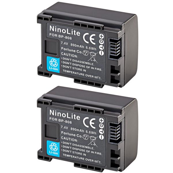 2個セット キャノンBP-809D BP-808D 互換 iVIS HF100 HF S10 HF ...
