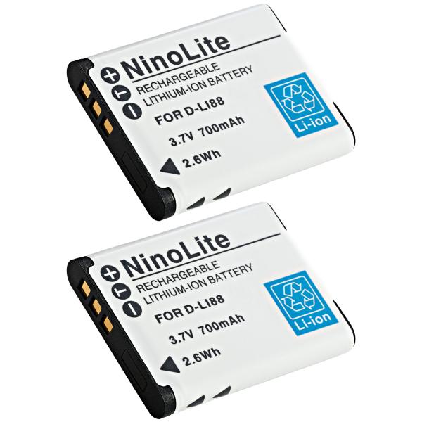 2個セット SANYOサンヨーDB-L80互換バッテリー Xacti DMX-CA100 DSC-X...