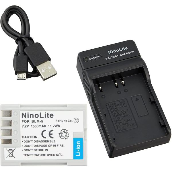 セットDC11 対応USB充電器 と OLYMPUS BLM-1 BLM-5互換バッテリー