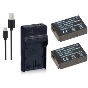 USB充電器 と バッテリー2個セット DC1...の詳細画像3
