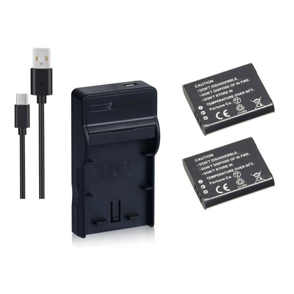 USB充電器 と バッテリー2個セット DC16 OLYMPUS LI-90B互換 と