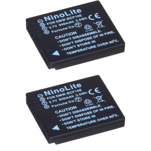 2個セット PanasonicDMW-BCF10互換バッテリーLUMIX DMC-FS10 DMC-...