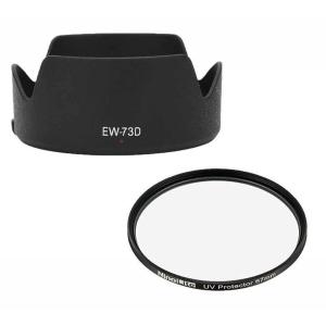 2点セット EW-73D 互換 レンズフード RF24-105mm F4-7.1 IS STM 対応