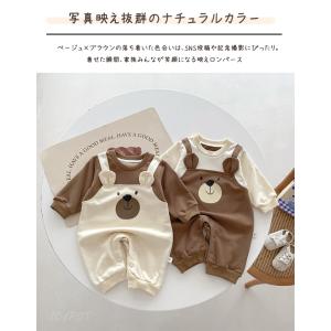 ベビー服 ロンパース くま 男の子 女の子 6...の詳細画像1