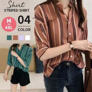 シャツ レディース 半袖 春 夏 シャツブラウス 七分袖