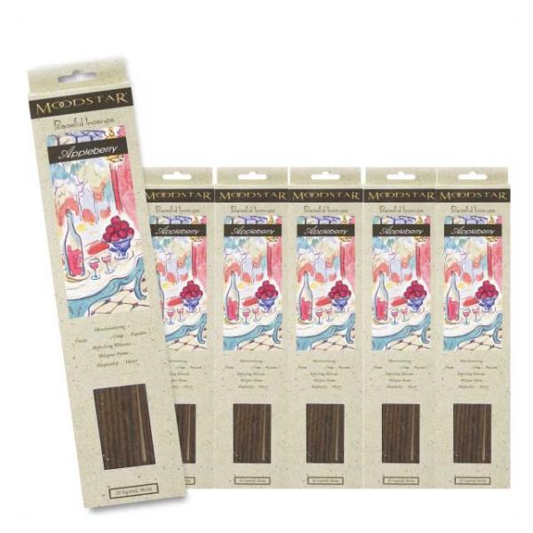 ★クリックポスト送料無料★ MOODSTAR INCENSE STICK APPLEBERRY 6P...