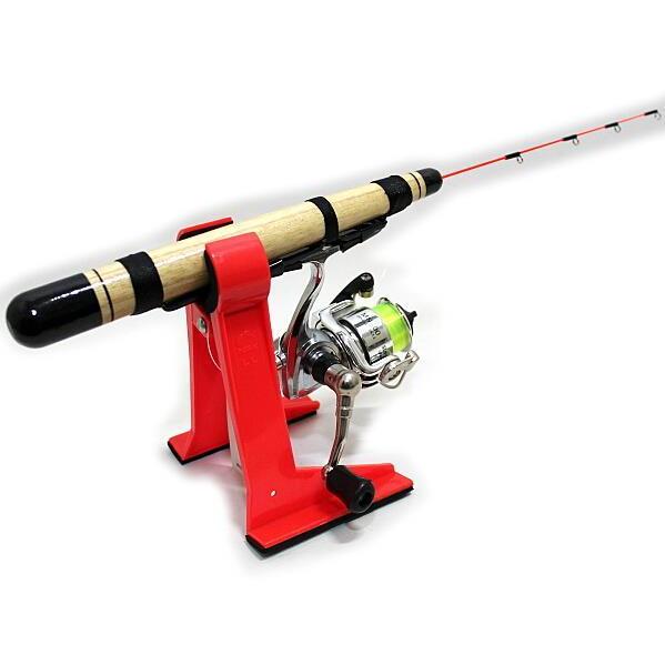 ワカサギ釣りセット SP 35cm UL ロッド+ライン付きスピニングリール+竿立てセット