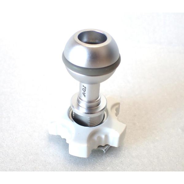 AOI CXM-BM-02-SLR シルバー ホットシューベース ボールマウント　ボール径25ｍｍ