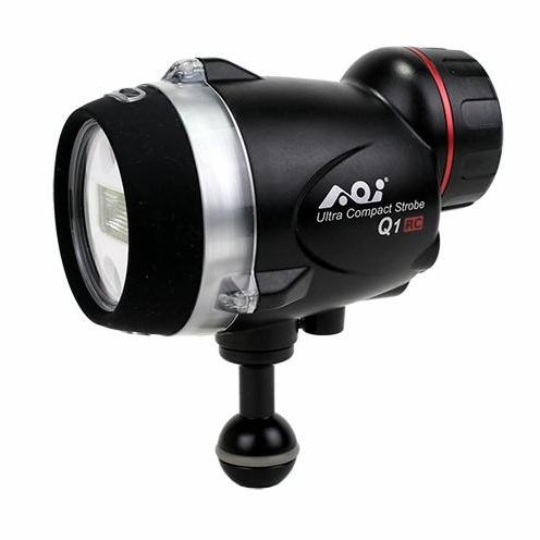 AOI UCS-Q1-RC-BLK  ウルトラコンパクトストロボ RC ブラックボディ バッテリー付...