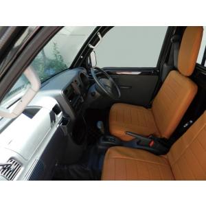 ダイハツ 201系 ハイゼット シートカバー（茶） 軽トラ　カスタム