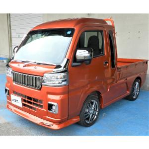 ブラックメッキ新製品！ ☆新型ハイゼット対応! 軽トラ ダイハツ 500系後期 ハイゼット/ジャンボ メッキグリル カスタム パーツ