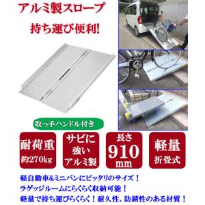 アルミスロープ スロープ 折り畳み式 車椅子 台車用 段差解消 ブリッジ