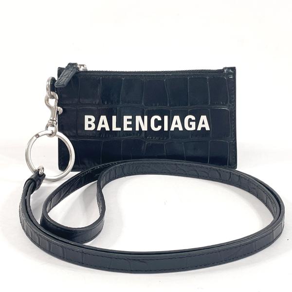 バレンシアガ BALENCIAGA コインケース 594548 カードケース レザー ブラック クロ...