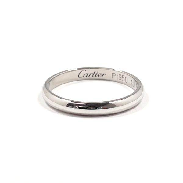 8.5号 カルティエ CARTIER リング・指輪 1895 ウェディング リング Pt950プラチ...