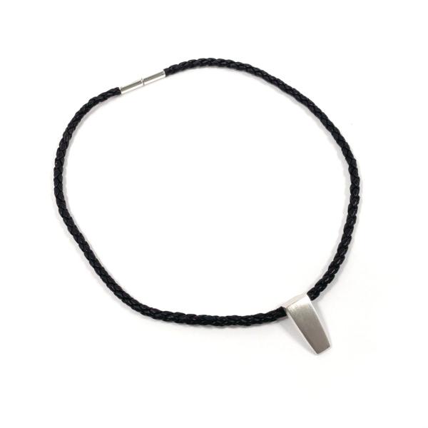 ジョージジェンセン Georg Jensen ネックレス チョーカー 423 シルバー925/レザー...