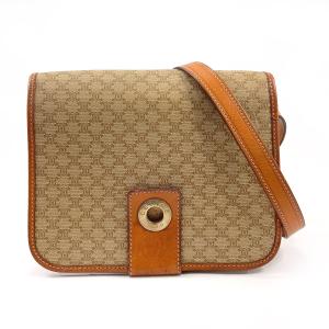 CELINE セリーヌ サングラスケース 小物入れ ミニショルダーバッグ ブラウン レザー CELINE（セリーヌ） ショルダーバッグ サングラスケース ポーチ