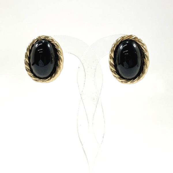 クリスチャンディオール Christian Dior イヤリング ヴィンテージ メタル ゴールド ブ...