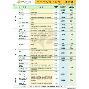 KURVE エアコンフィルター 脱臭 花粉 デ...の詳細画像1