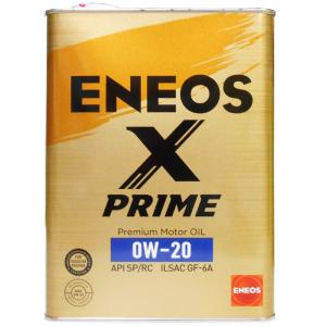ENEOS X PRIME (エックスプライム) エンジンオイル 0W-20 SP/RC GF-6A (100％化学合成油) 4L缶｜jpitshop