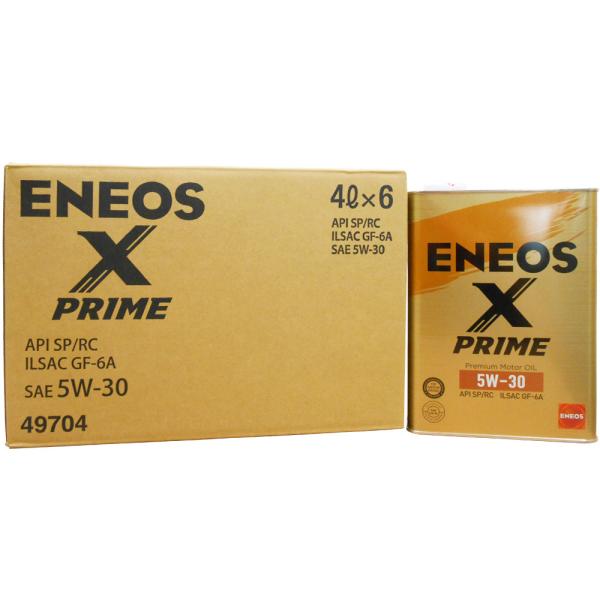 【6缶セット】 ENEOS X PRIME (エックスプライム) エンジンオイル 5W-30 SP/...