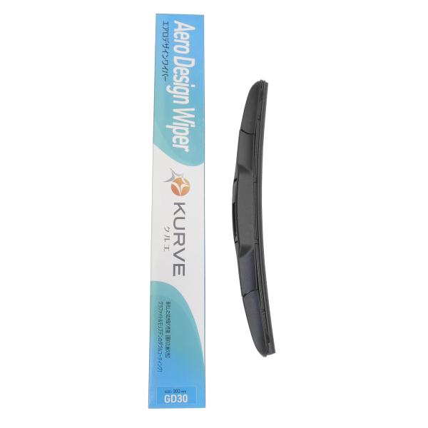 KURVE エアロ デザインワイパー ブレード 380mm グラファイト+モリブデン ダブルコーティ...