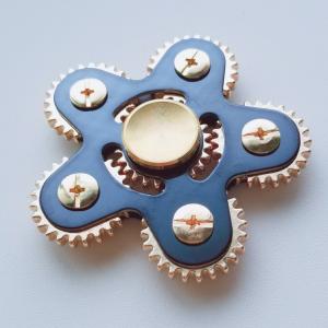 ハンドスピナー ハンドスピナー Handspinner 金属製 虹色 カラフル Vacuum plating