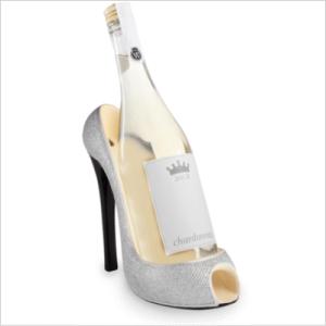 Wild Eye ハイヒール ワインボトルホルダー シルバーグリッター