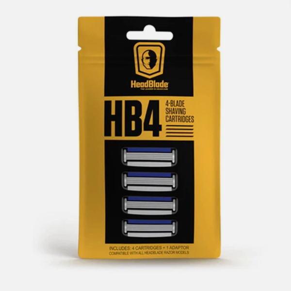 メンズ スキンヘッド シェーバー用 替え刃4枚刃 1袋/4個入り 米国並行輸入品 SHS004