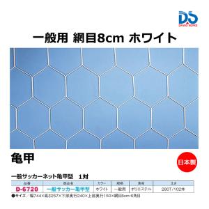 ダンノ 亀甲型サッカーネット ホワイト (E-1) D-6720 ＜2023NP＞