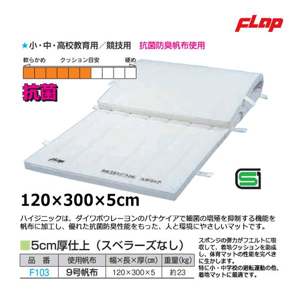 フラップ 合成スポンジ・コンビマット(ハイジニック) 9号帆布 120×300×5cm 大型品 F1...