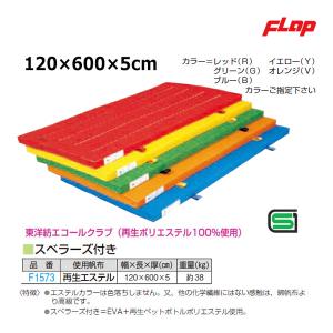 フラップ エコカラー合成スポンジマットS スベラーズ付き 120x600x5 大型品 F1573 ＜...