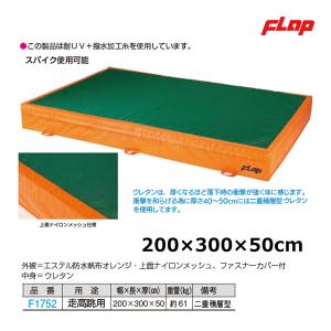 フラップ メッシュ付エバーマット(屋外陸上用)走高跳用 200×300×50cm F1752 ＜2023NP＞｜jpn-sports