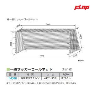 フラップ 一般サッカーゴールネット(新規格品) 2枚1組 F4346 ＜2025NP＞