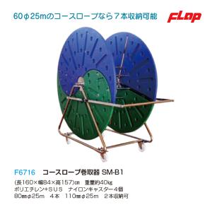 フラップ コースロープ巻取器 SM-B1 25m用 F6716 ＜2023NP＞