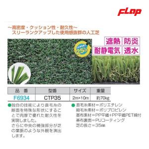 フラップ リアル人工芝プレミアムタイプ35mm 200cm×10m F6934 ＜2023NP＞