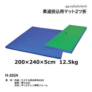 柔道用 カラー投げ込みマット 2つ折りタイプ 3m×2m×7cm : JPNスポーツ