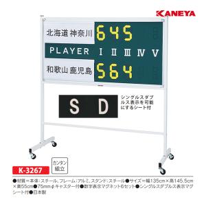 カネヤ 移動式テニス得点板PRO 国体用8台セット 受注生産品約40日 K-3267 ＜2024CON＞