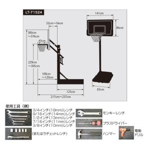 グローバルライフタイム ポータブルバスケットボ...の詳細画像2