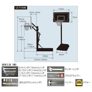 グローバルライフタイム ポータブルバスケットボ...の詳細画像2