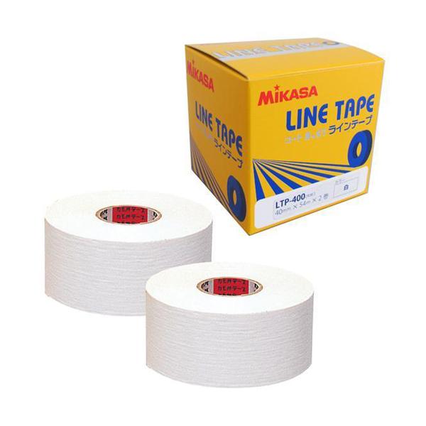 ミカサ ラインテープ 40mm幅×54m 2巻入 和紙 ホワイト 伸びないタイプ LTP-400W ...