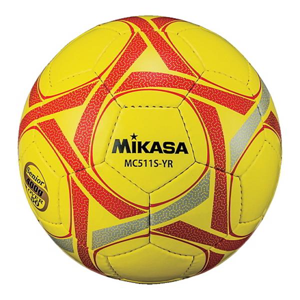 ミカサ サッカーボール5号手縫い 軽量試合球 約400 シニア50歳以上 MC511S-YR ＜20...