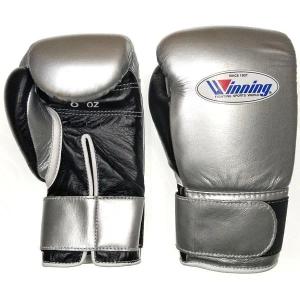 8オンス MS-200B-SLVBLK1 ウイニング(Winnig) ボクシンググローブ マジックテープ式 winning boxing gloves 8oz GB-7＜2025NP＞