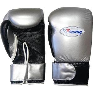 10オンス MS-300B-SLVBLK2 ウイニング ボクシンググローブ プロフェッショナルタイプ マジックテープ式 GB-8