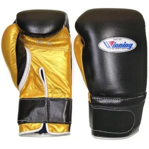 14オンス MS-500B-BLKGLD1 ウイニング ボクシンググローブ マジックテープ式 winning boxing gloves 14oz GB-1