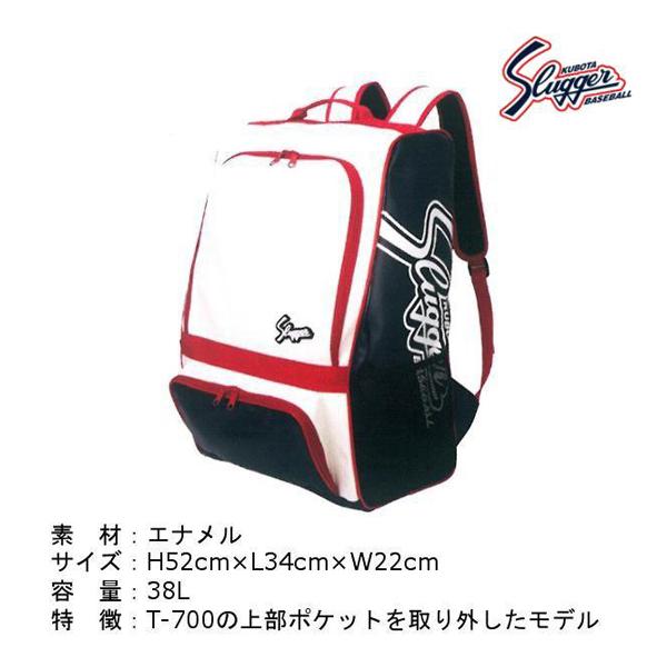 クボタスラッガー バックパック 38L H52×L34×W22cm ホワイト×ネイビー T-800-...