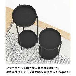 2 段 丸型アイアンフラワースタンド ラグジュ...の詳細画像5