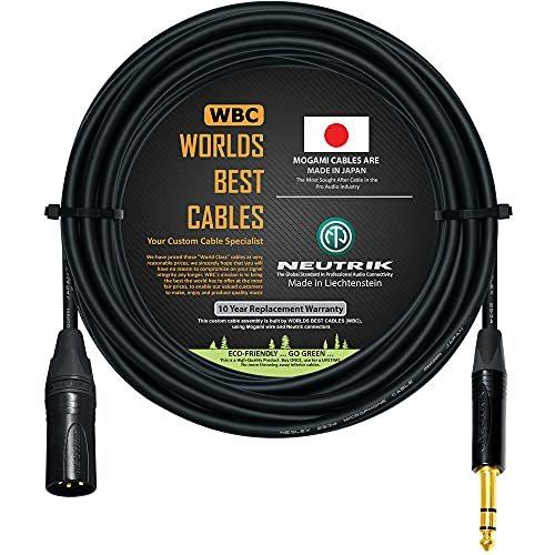 WORLDS BEST CABLES 20フィート クワッドバランスパッチケーブル カスタムメイド ...